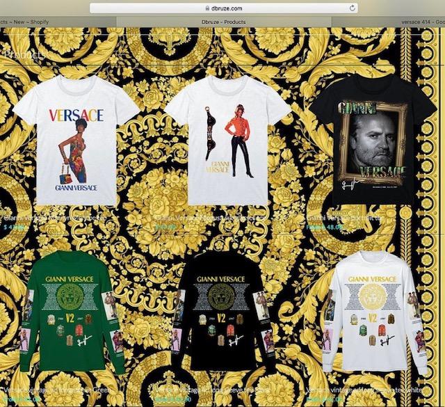 Archived storefront screenshot documenting the DBruze tribute collection